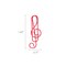 Wrapables Paper Clips Bookmarks for Office Home School (Set of 50)